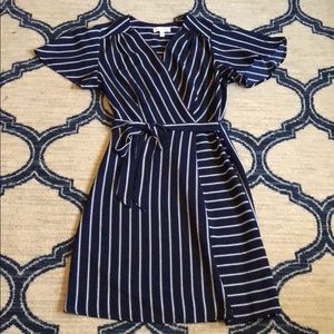 Nautical-inspired striped spring/summer dress